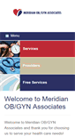 Mobile Screenshot of meridianobgyn.net