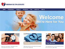 Tablet Screenshot of meridianobgyn.net